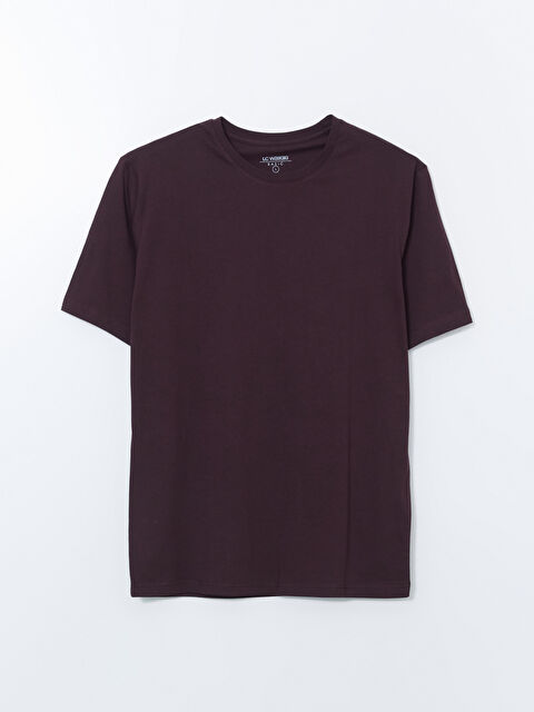 LCWAIKIKI Basic Bisiklet Yaka Penye Erkek Tişört - S50839Z8-YHP