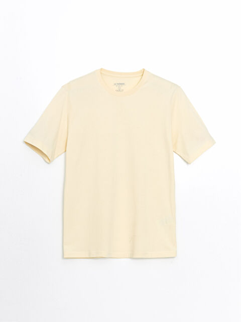 LCWAIKIKI Basic Bisiklet Yaka Penye Erkek Tişört - S50839Z8-Z3T