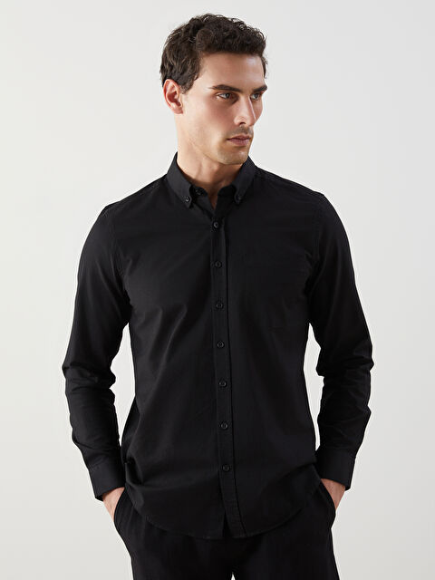 LCWAIKIKI Classic Regular Fit Uzun Kollu Oxford Erkek Gömlek - S50854Z8-RQL