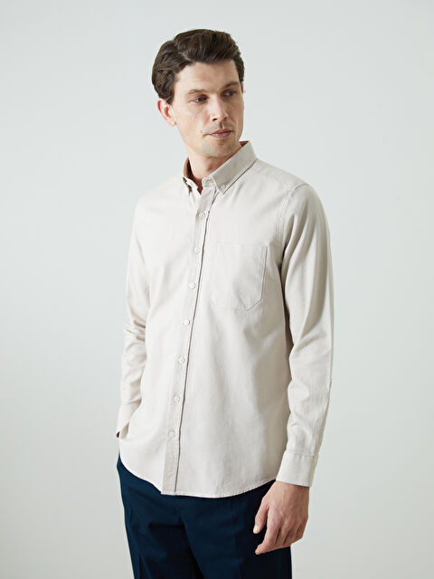LCWAIKIKI Classic Regular Fit Uzun Kollu Oxford Erkek Gömlek - S50854Z8-FHL