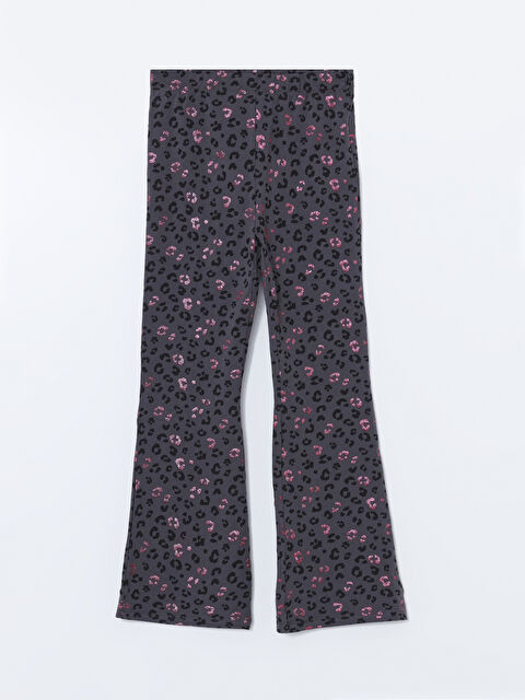 LCW Kids Beli Lastikli İspanyol Paça Kız Çocuk Tayt - S50860Z4-LRX