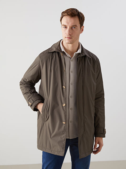 LCWAIKIKI Classic Standart Kalıp Gömlek Yaka Erkek Kaban - S50896Z8-RX9