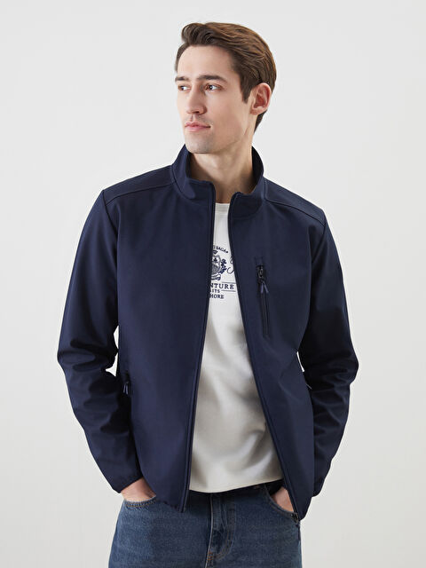 LCWAIKIKI Classic Standart Kalıp Dik Yaka Erkek Mont - S50923Z8-V6C