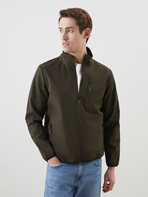 LCWAIKIKI Classic Standart Kalıp Dik Yaka Erkek Mont - S50923Z8-YBU