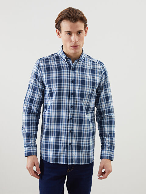 LCWAIKIKI Classic Regular Fit Ekose Erkek Gömlek - S50991Z8-LN6
