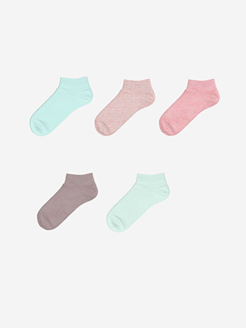 LCW DREAM Kadın Düz Patik Çorap 5'li - S50997Z8-LBZ