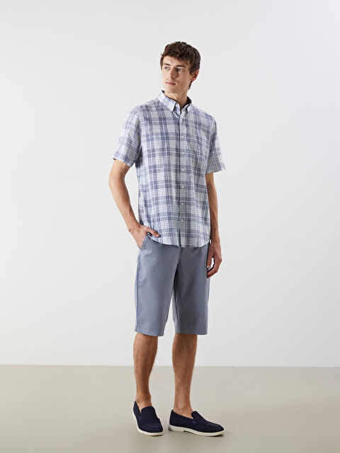 LCWAIKIKI Classic Standart Kalıp Gabardin Erkek Şort - S51097Z8-FHM