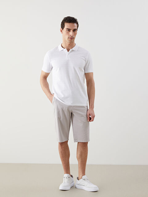 LCWAIKIKI Classic Standart Kalıp Gabardin Erkek Şort - S51097Z8-J2B