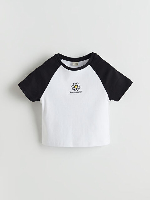 LCW Kids Majica za devojčice sa okruglim izrezom - S51106Z4-CVL