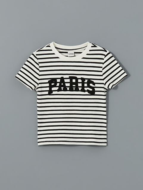 LCW Kids تيشيرت برقبة دائرية للبنات - S51109Z4-LEG