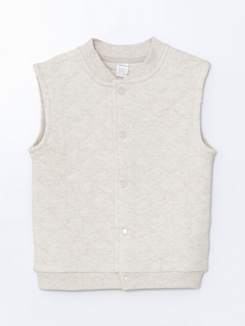 LCW baby Hakim Yaka Desenli Erkek Bebek Yelek - S51227Z1-D5R