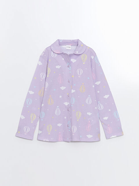 LCW Kids Gömlek Yaka Kız Çocuk Pijama Üst - S51284Z4-LSC