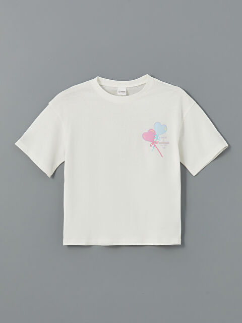 LCW Kids Baskılı Kız Çocuk Pijama Üst