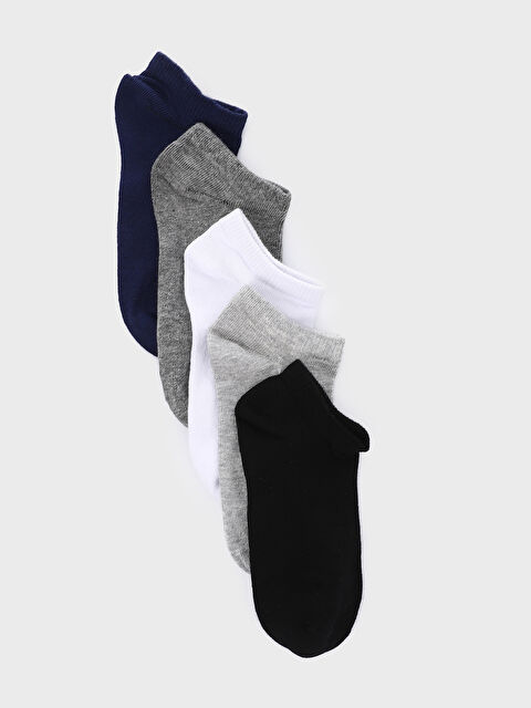 LCW Kids Basic Girls' Trainer Socks 5 Pack - S51340Z4-LAK