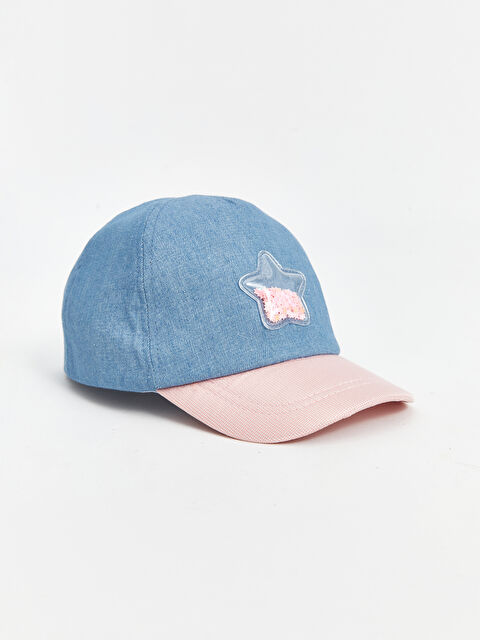 LCW baby كاب بيسبول مطرز للبنات الرضع - S51383Z1-VK3