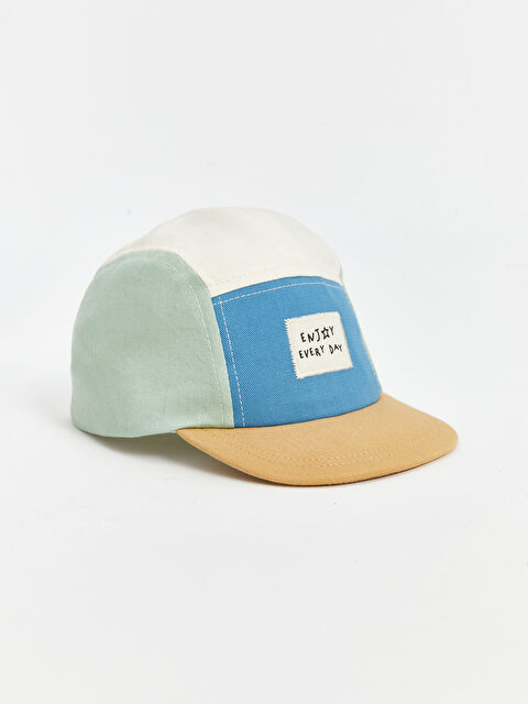 LCW baby Renk Bloklu Erkek Bebek Kep Şapka - S51384Z1-QF8