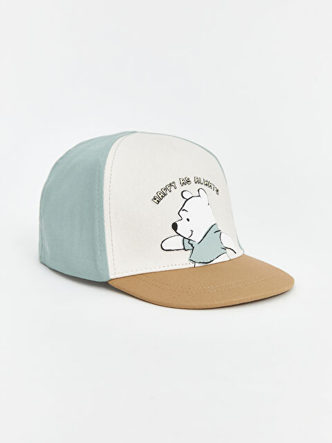 LCW baby Winnie the Pooh Baskılı Erkek Bebek Kep Şapka - S51386Z1-GJM