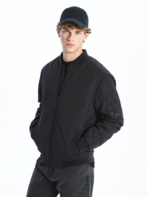 XSIDE Standart Kalıp Kolej Yaka Erkek Bomber Mont - S51418Z8-CVL