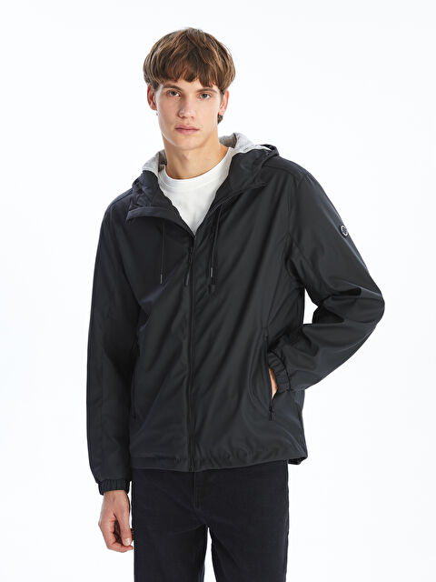 XSIDE Standart Kalıp Kapüşonlu Erkek İnce Mont - S51431Z8-CVL