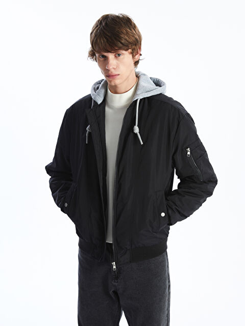 XSIDE Standart Kalıp Kapüşonlu Erkek Kalın Mont - S51435Z8-CVL