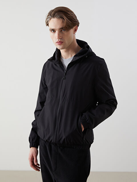 XSIDE معطف واقي من المطر رجالي بقبّ عادي - S51496Z8-CVL