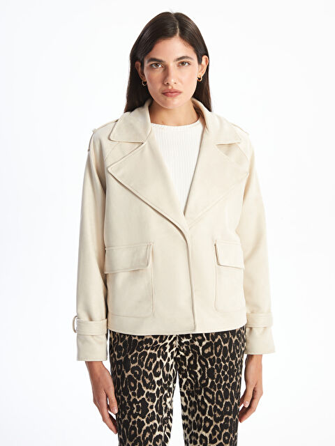 LCWAIKIKI Classic Kadın Süet Görünümlü Ceket - S51510Z8-DG0