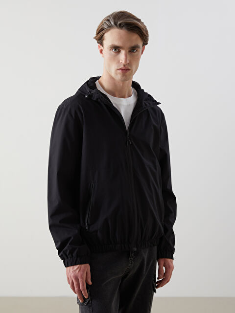 XSIDE Standart Kalıp Kapüşonlu Erkek Yağmurluk - S51512Z8-CVL