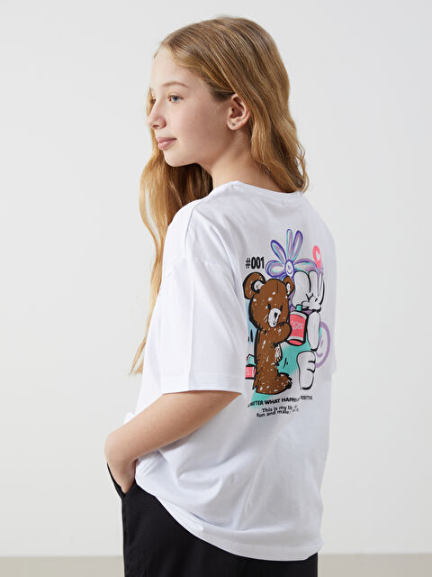 LCW Kids Bisiklet Yaka Kız Çocuk Tişört - S51546Z4-FFB