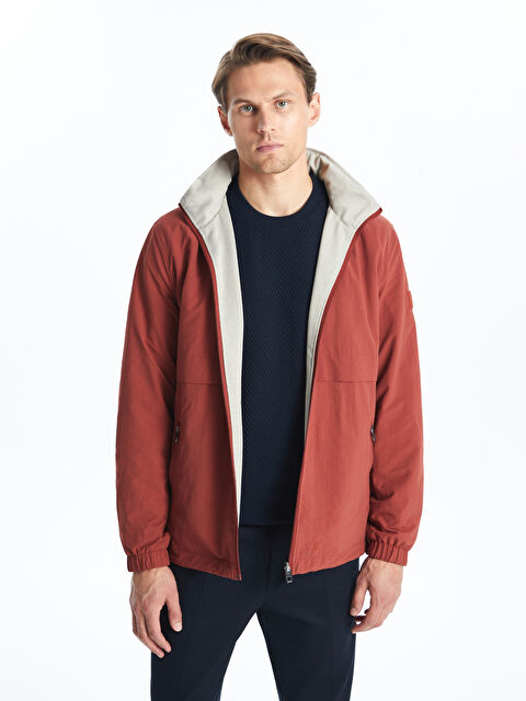 SOUTHBLUE Standart Kalıp Kapüşonlu Erkek İnce Mont - S51638Z8-JAL