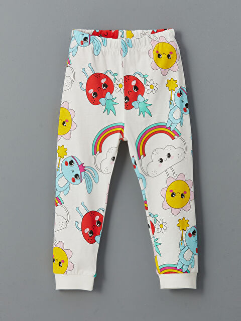 LCW baby Beli Lastikli Kız Bebek Pijama Alt - S51715Z1-LRA
