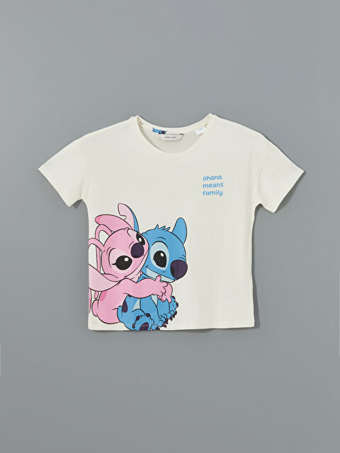 LCW Young Stitch ve Angel Baskılı Kadın Pijama Üst - S51756Z8-FES