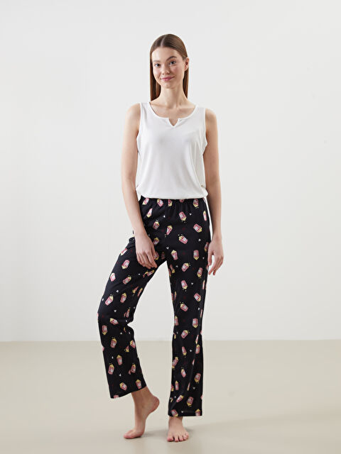 LCW Young Beli Lastikli Baskılı Kadın Pijama Altı - S51775Z8-LQJ