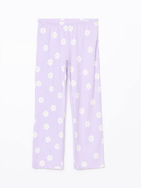 LCW Young Beli Lastikli Çiçekli Kadın Pijama Alt - S51778Z8-LSC