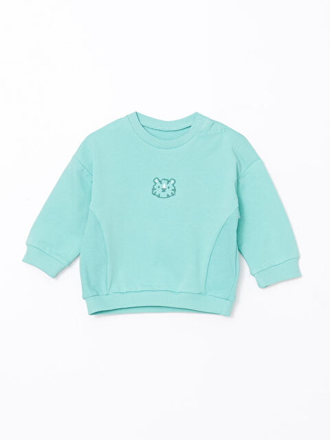 LCW baby Nakışlı Erkek Bebek Sweatshirt
