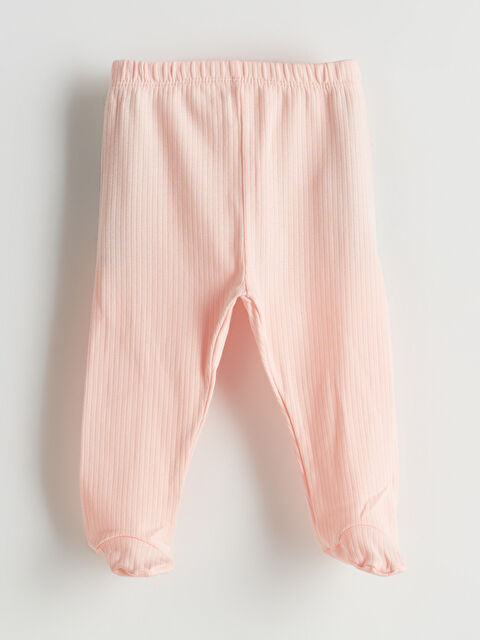 LCW baby Beli Lastikli Patikli Kız Bebek Pantolon - S51811Z1-JM1