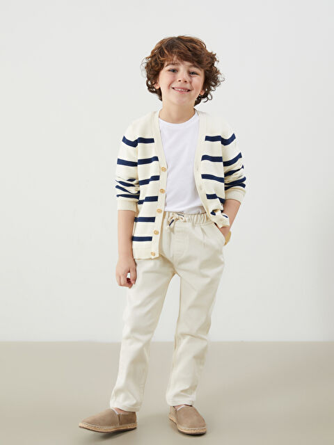 LCW Kids Beli Lastikli Gabardin Erkek Çocuk Pantolon - S51864Z1-QVK