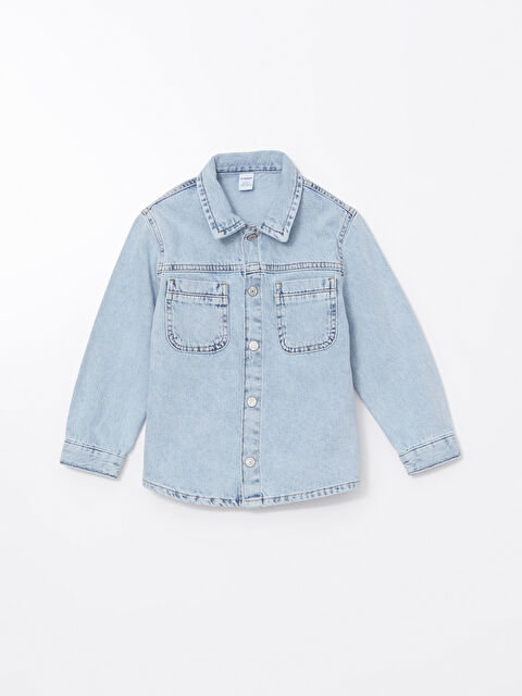 LCW Kids Basic Boys' Denim Shirt - S51866Z1-476