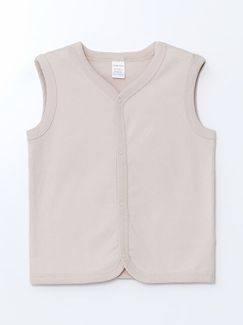 LCW baby V Yaka Erkek Bebek Yelek - S51897Z1-FW6