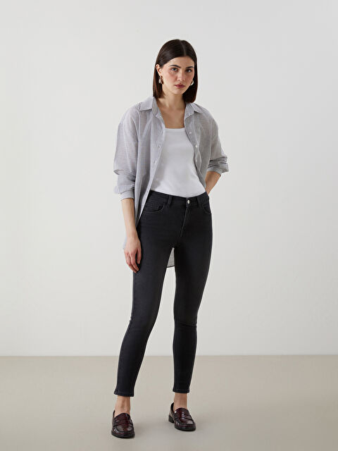 LCW Jeans Mercury Skinny Fit Kadın Jean Pantolon - S51939Z8-GRD