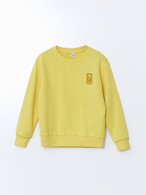 LCW Kids Bisiklet Yaka Erkek Çocuk Sweatshirt - S51958Z4-FXJ