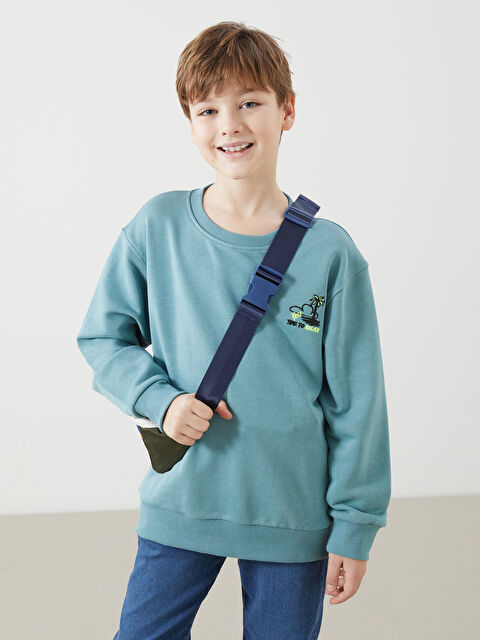 LCW Kids Crew Neck Boys' Sweatshirt - S51958Z4-GP4