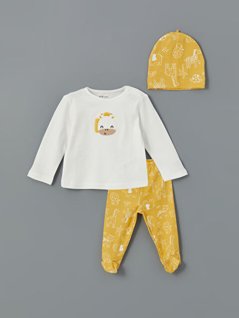 LCW baby Bisiklet Yaka Erkek Bebek Hastane Seti - S52004Z1-FDU