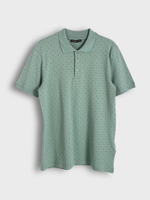 LCWAIKIKI Classic Polo Neck Short Sleeve Patterned Pique Men's T-Shirt - S52027Z8-QND