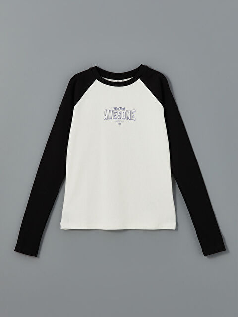 LCW Kids Crew Neck Girls' T-Shirt - S52052Z4-CVL