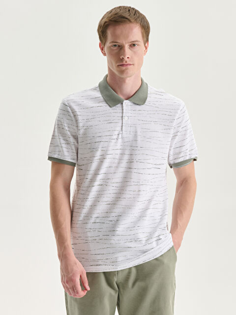 LCW Vision Тениска с поло яка и отпечатки за мъже