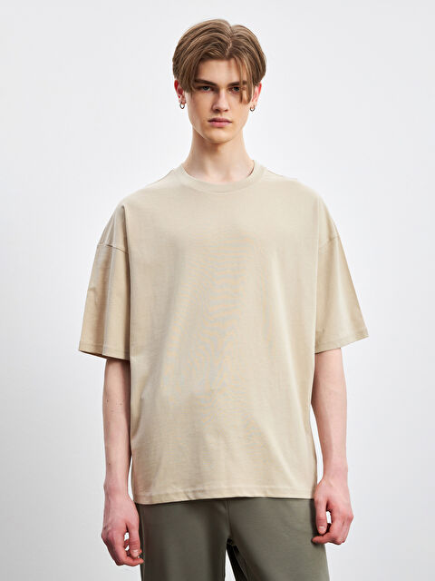 LCW Vision Crew Neck Jersey Men's T-Shirt - S52148Z8-SQV