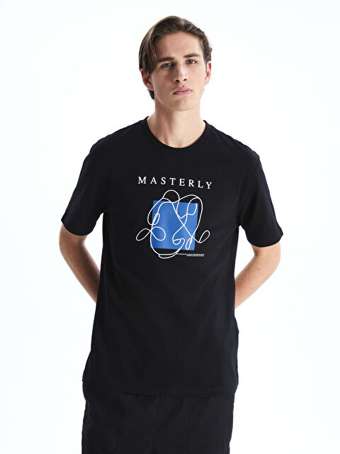 XSIDE Crew Neck Printed Jersey Men's T-Shirt - S52152Z8-CVL