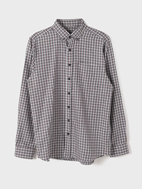 LCWAIKIKI Classic Regular Fit Long Sleeve Plaid Men's Shirt - S52165Z8-LLH