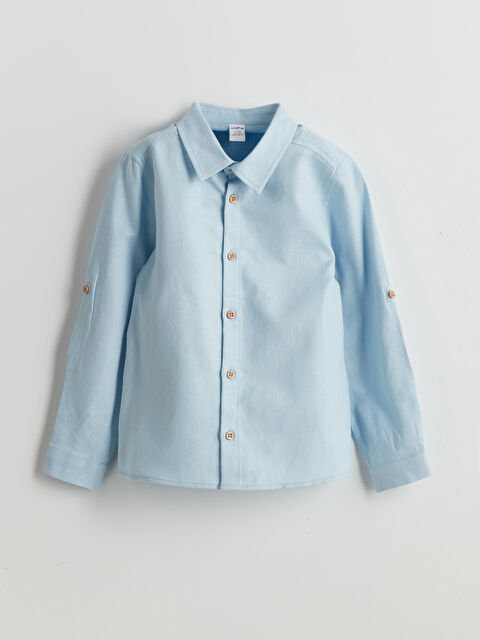 LCW Kids Uzun Kollu Basic Erkek Çocuk Gömlek - S52178Z1-G9Q