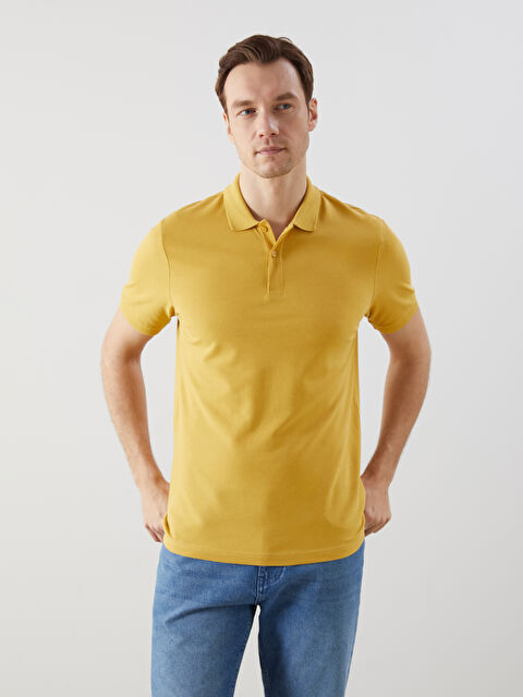 LCWAIKIKI Classic Polo Yaka Kısa Kollu Pike Erkek Tişört - S52213Z8-FJL